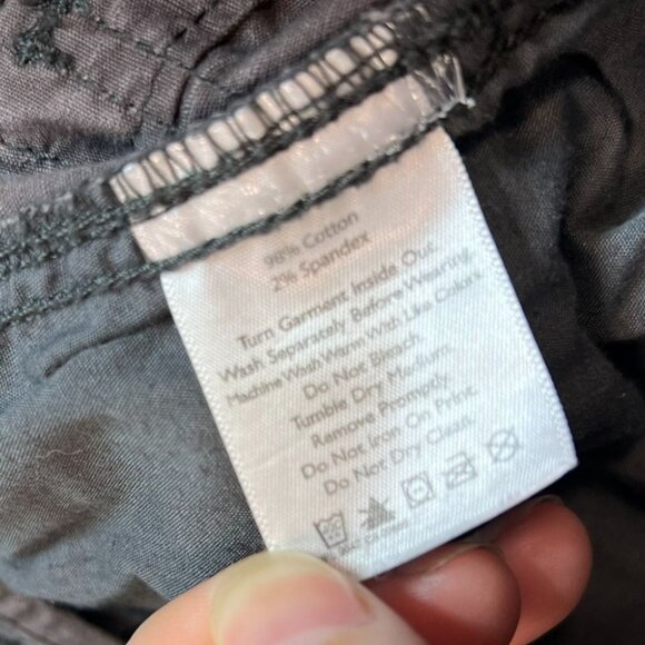 Eddie Bauer Womens Chino Straight Pants Size 6 Gray Relaxed Casual Ankle Y2K - Picture 3 of 12